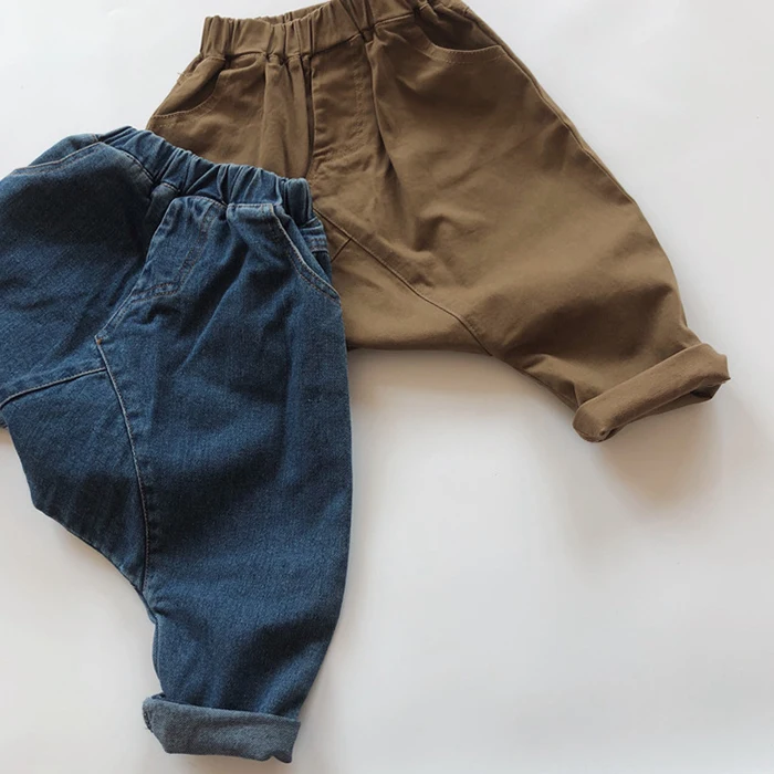 Korean Style Baby Boys Girls Cowboy Pants Kids Casual Elastic Waist Pant Children's Clothing Autumn Baby Boys Girls Jeans 49 H96c4c1bc72d84c9daf2fd8625b1a91a6N