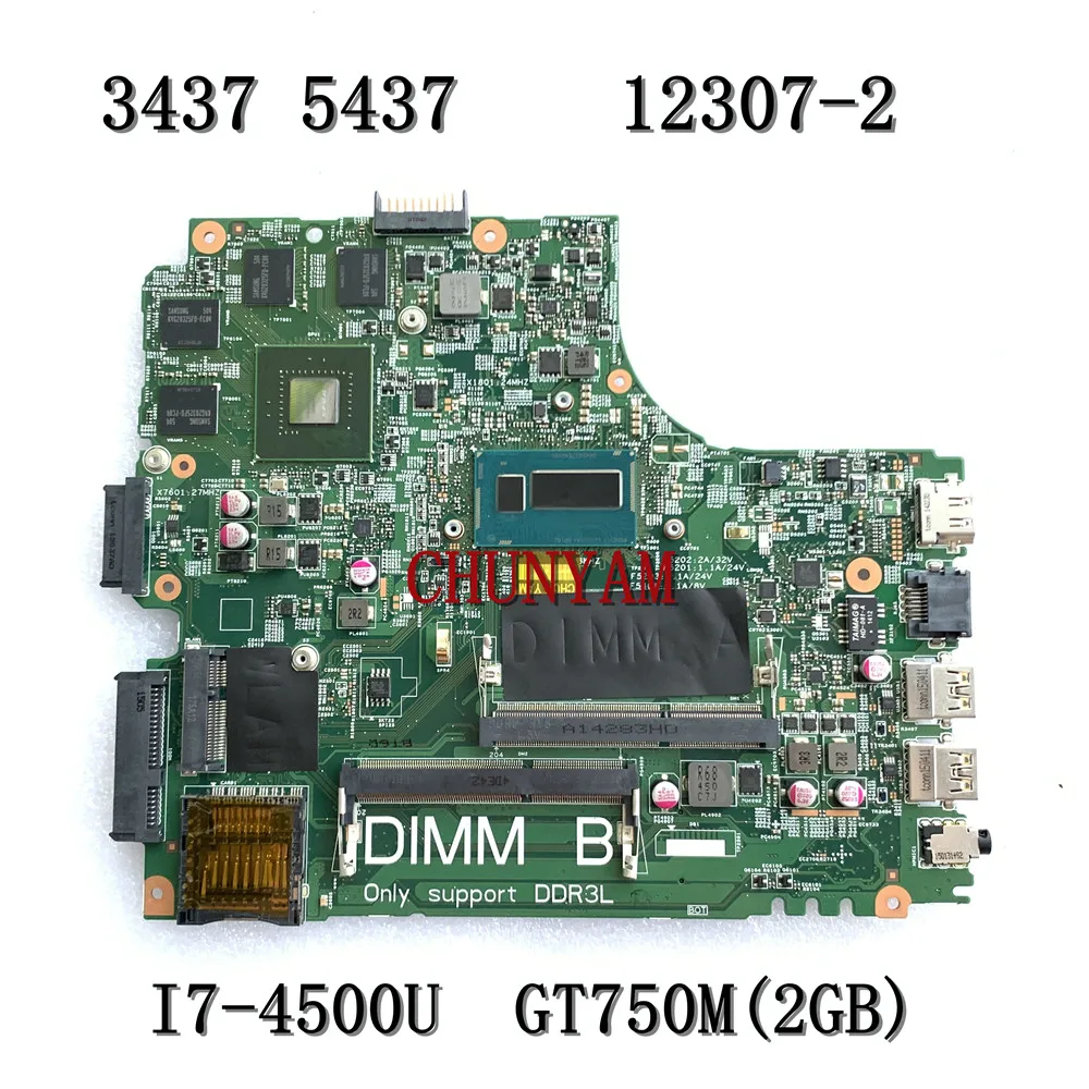 Совершенно новый I7 4500U 750M/2GB для Dell Inspiron 3437 5437 Материнская плата ноутбука 12307 2 PWB:VKJ89