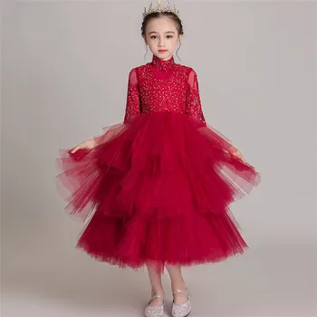 Children Girls Elegant Luxury New Birthday Wedding Party Princess Lace Fluffy Long Dress Model Show Host Costumes Prom Dresses
Children Girls Elegant Luxury New Birthday Wedding Party Princess Lace Fluffy Long Dress Model Show Host Costumes Prom Dresses
