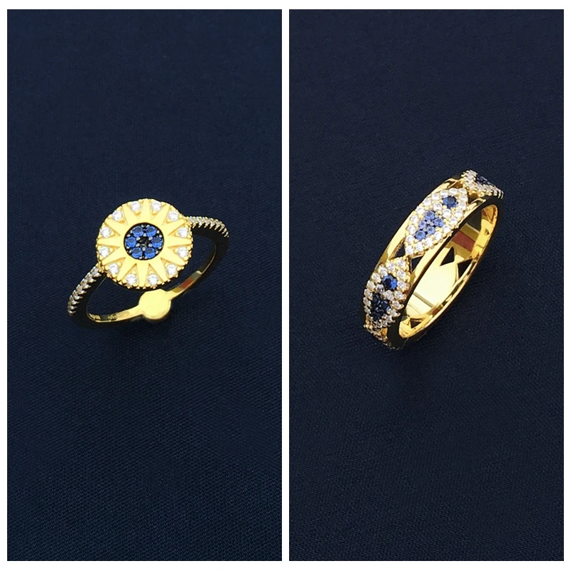 Cheny s925 новое кольцо из серебра 925 пробы с дьявольским глазом женское золотое