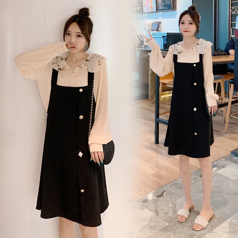 Maternity Clothes 2019 Autumn Clothing New Style Korean-style Fashion Mom Pregnancy Tops Mid-length Shirt Dress Two-Piece Set
Maternity Clothes 2019 Autumn Clothing New Style Korean-style Fashion Mom Pregnancy Tops Mid-length Shirt Dress Two-Piece Set