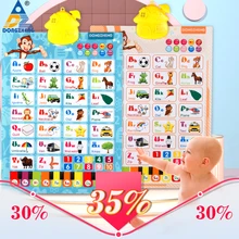 

Interactive Electronic English Alphabet Wall Chart Talking ABC & Letters &123s & Music Poster Educational Toy for Toddler Kids
