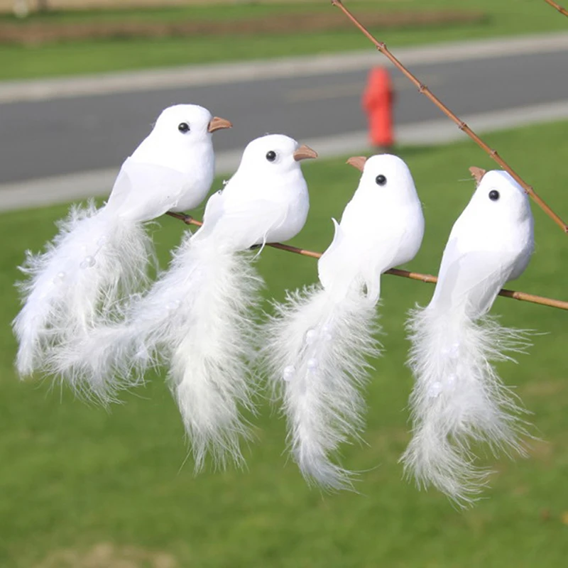 1Pcs Birds Simulation Artificial Feather Doves Feather Park Mall Ornament Party Decoration
1Pcs Birds Simulation Artificial Feather Doves Feather Park Mall Ornament Party Decoration