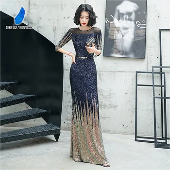 DEERVEADO Mermaid Evening Dresses Long 2020 Elegant Sequins Formal Dress Evening Party Dresses Woman Gown Robe De Soiree QY105
DEERVEADO Mermaid Evening Dresses Long 2020 Elegant Sequins Formal Dress Evening Party Dresses Woman Gown Robe De Soiree QY105