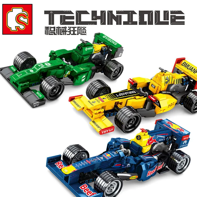 SEMBO Technic MOC City F1 Renault Racing Car Building Block Pullback Classic Racer Vehicles Model Kits Bricks Toys for Boys Gift
SEMBO Technic MOC City F1 Renault Racing Car Building Block Pullback Classic Racer Vehicles Model Kits Bricks Toys for Boys Gift