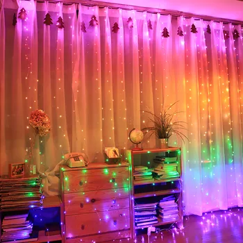 3M LED Curtain String Lights Led Decoration Light Fairy Garland Remote Control For New Year Christmas Outdoor Wedding Home decor
3M LED Curtain String Lights Led Decoration Light Fairy Garland Remote Control For New Year Christmas Outdoor Wedding Home decor