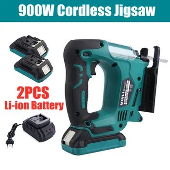 900W 18V Cordless Jig Saw with Lithium Battery Multi-Function Portable Electric Saw Blades Drillpro Power Tool Metal Woodworking 
900W 18V Cordless Jig Saw with Lithium Battery Multi-Function Portable Electric Saw Blades Drillpro Power Tool Metal Woodworking