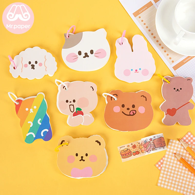Mr paper 8 Designs 80 pages Wordbook Colored ring buckle Kawaii Stationery Notes Portable Notepad School Office Supply Papeleria
Mr paper 8 Designs 80 pages Wordbook Colored ring buckle Kawaii Stationery Notes Portable Notepad School Office Supply Papeleria
