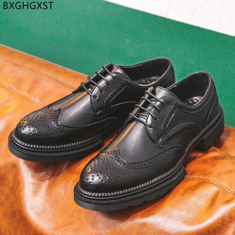 Мужские классические кожаные туфли-оксфорды Brogue, деловые туфли для мужчин, черные повседневные деловые туфли 2024
Мужские классические кожаные туфли-оксфорды Brogue, деловые туфли для мужчин, черные повседневные деловые туфли 2024