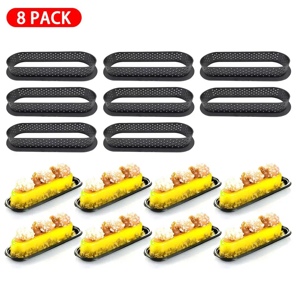 8PCS DIY Tart Ring Mold Silicone Cake tools French Dessert Bakeware Cutter Round Shape Decorating Tool Perforated Mousse Circle
8PCS DIY Tart Ring Mold Silicone Cake tools French Dessert Bakeware Cutter Round Shape Decorating Tool Perforated Mousse Circle