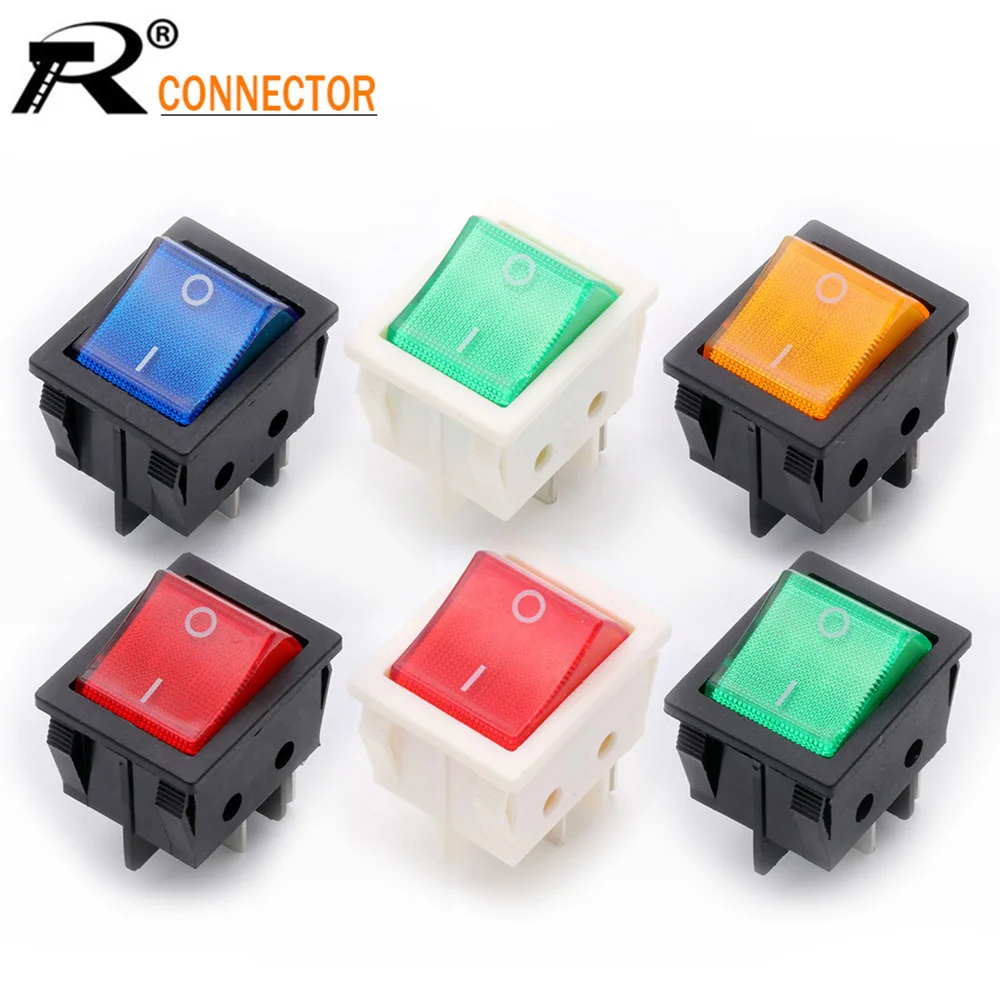 100PCS KCD4-201N-B Electric Switch Rocker Switch with light 30A 250V T8555 type 4/6pin 2position
100PCS KCD4-201N-B Electric Switch Rocker Switch with light 30A 250V T8555 type 4/6pin 2position