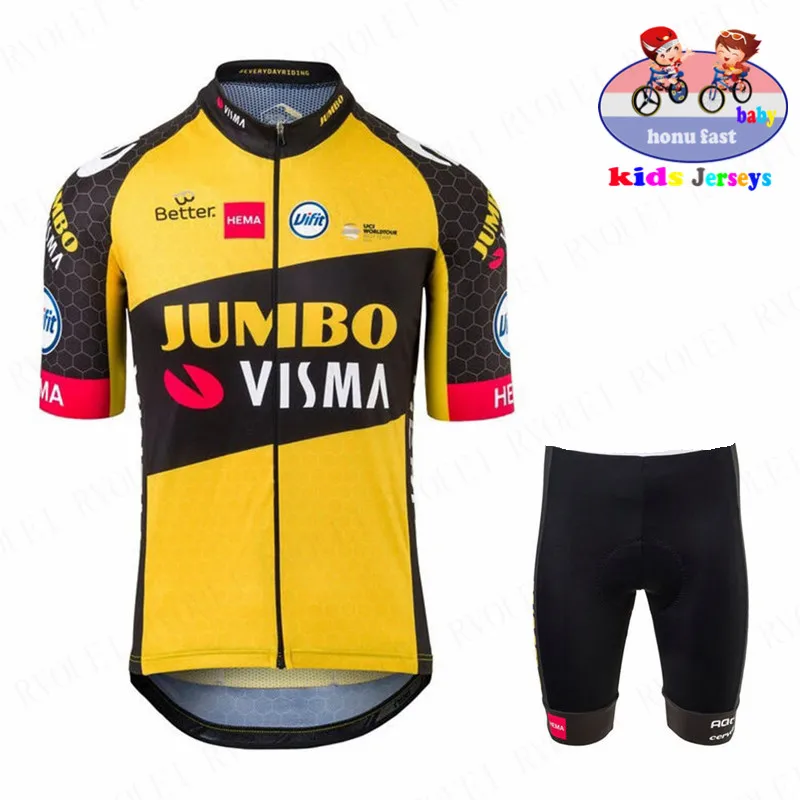 Jumbo Visma 2022 Kid Cycling Jersey Set Breathable Shorts Fluorescent Green Children Bike Clothing Boy Girls Summer Bicycle Wear
Jumbo Visma 2022 Kid Cycling Jersey Set Breathable Shorts Fluorescent Green Children Bike Clothing Boy Girls Summer Bicycle Wear