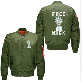 Free Bomber Flight Flying Jacket Winter thicken Warm Zipper Men Jackets Anime Men's Casual Coat Rick and Morty
Free Bomber Flight Flying Jacket Winter thicken Warm Zipper Men Jackets Anime Men's Casual Coat Rick and Morty