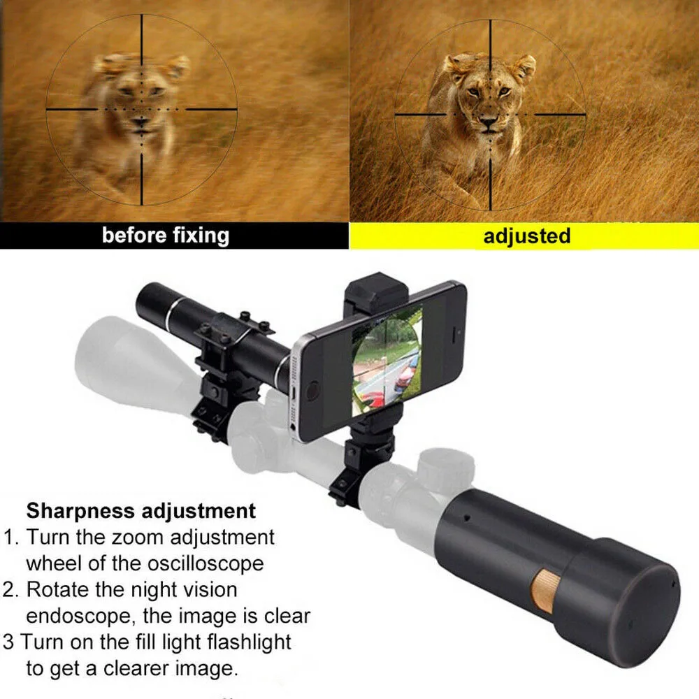 Generic Infrared Night Vision Rifle Scope System DIY IR Camera 12mm
