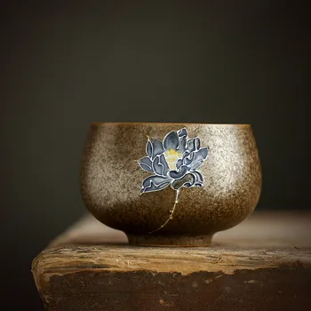 Handmade relief lotus teacup ceramic kung fu tea set single cup kiln variable tea cup master cup single stoneware tea cup
Handmade relief lotus teacup ceramic kung fu tea set single cup kiln variable tea cup master cup single stoneware tea cup