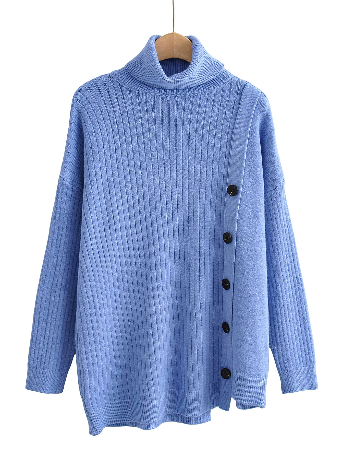 2020 Autumn Europe and America WOMEN'S Dress New Style Buckle Irregular High Collar Sweater Female 9515
2020 Autumn Europe and America WOMEN'S Dress New Style Buckle Irregular High Collar Sweater Female 9515