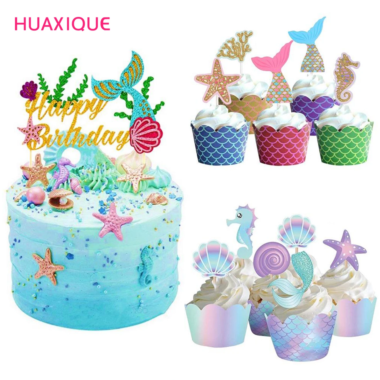 Birthday Mermaid Party Cupcake Toppers Wrappers Let's Be Mermaids Baby Shower Birthday Party Supplies Cake Decorations
Birthday Mermaid Party Cupcake Toppers Wrappers Let's Be Mermaids Baby Shower Birthday Party Supplies Cake Decorations