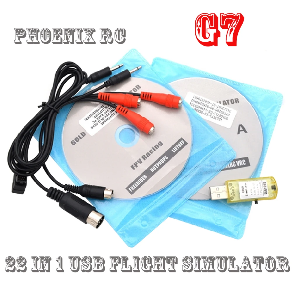 Симулятор полета G7 1 шт. 22 в USB с кабелем Phoenix 5 0 для радиоуправляемых моделей XTR Aerofly