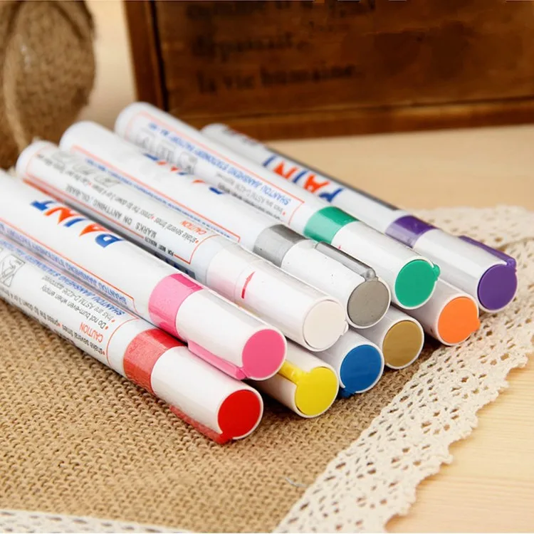 Car Styling Colorful Permanent Paint Markers Waterproof Pen Car Tyre Tires Tread CD Metal marker Graffiti Oily Marker Pen
Car Styling Colorful Permanent Paint Markers Waterproof Pen Car Tyre Tires Tread CD Metal marker Graffiti Oily Marker Pen