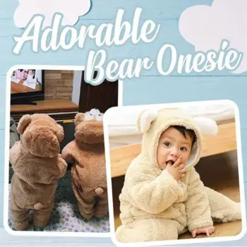 Baby winter Flannel Cotton Lining Solid Color Jumpsuit For Men And Women Baby Thickened Romper
Baby winter Flannel Cotton Lining Solid Color Jumpsuit For Men And Women Baby Thickened Romper