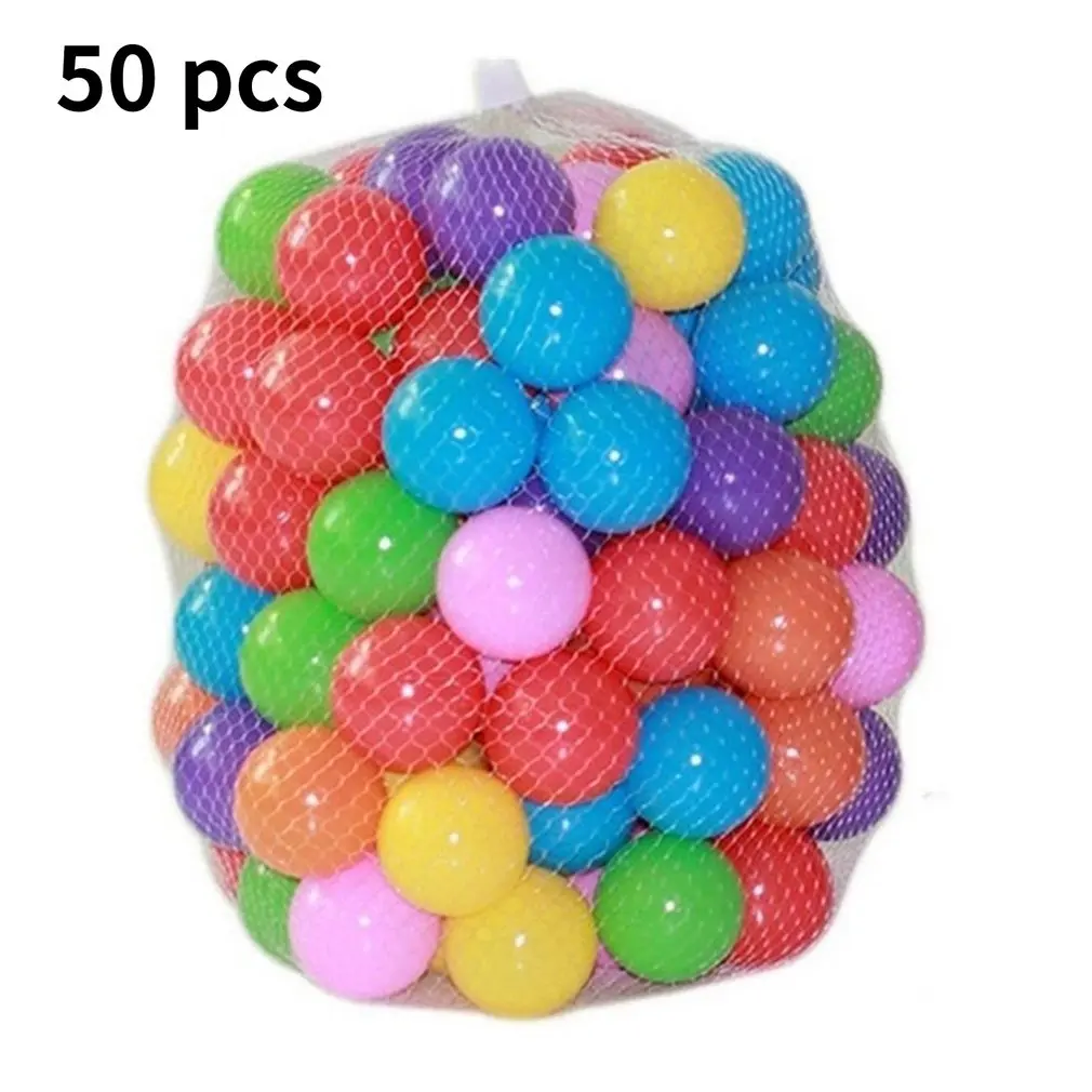 Хит продаж 50 шт. экологически чистые разноцветные мягкие пластиковые шарики для