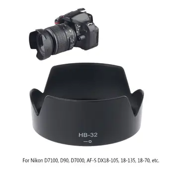 

HB-32 67 MM Durable Black Camera Lens Hood For Nikon D7100 D90 D7000 AF-S DX18-135 18-140 18-105 Etc New