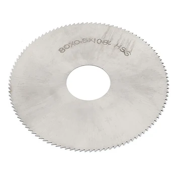 High Speed Steel 108T Slitting Saw Blade 80mm x 0.5mm x 22mm
High Speed Steel 108T Slitting Saw Blade 80mm x 0.5mm x 22mm