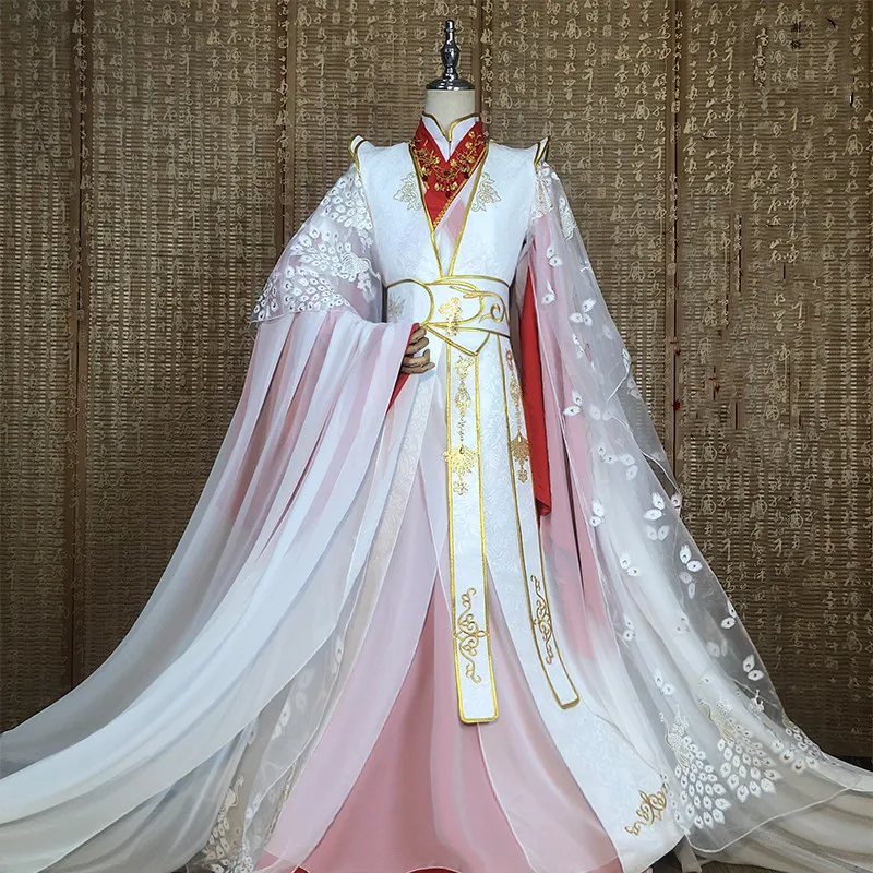 Костюм для косплея Xie Lian Yue Shen античный новый костюм Тянь Гуань Си фу Платиновый