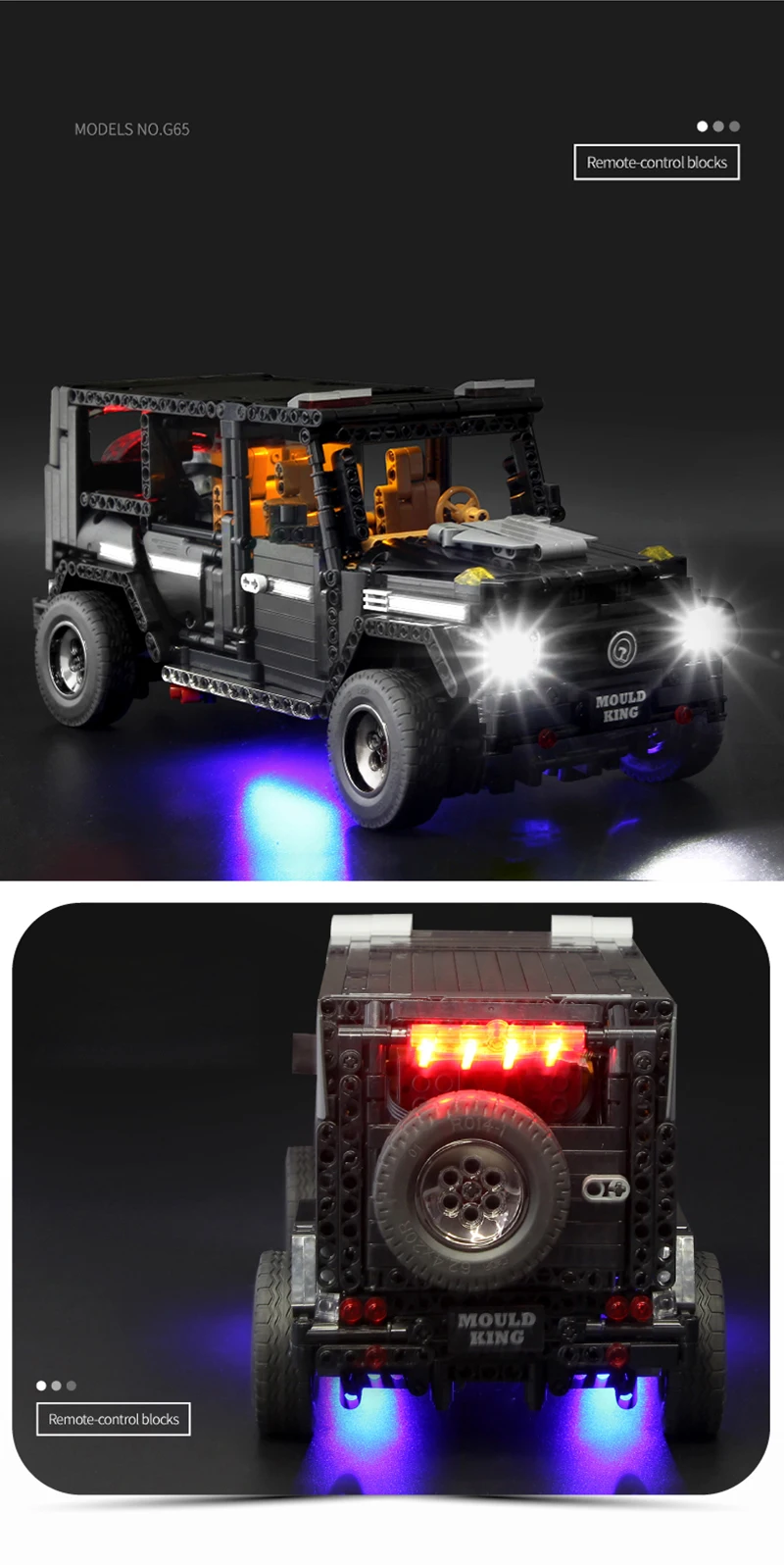 1641pcs 110 G65 APP Remote Control Car 2.4G RC Building Blocks LegoINGly Programming Intelligent Kid LegoED USB Charging Blocks (11)