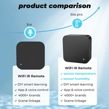 Universal WiFi IR Remote Controller, APP Remote Control Smart Home Automation Work for Google Home,Alexa
Universal WiFi IR Remote Controller, APP Remote Control Smart Home Automation Work for Google Home,Alexa