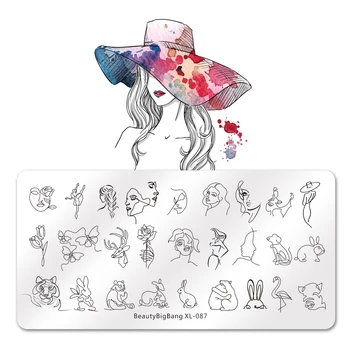 6*12cm Flower Animal Pattern Theme Nail Art Stamping Plates DIY Nail Design Stencils
6*12cm Flower Animal Pattern Theme Nail Art Stamping Plates DIY Nail Design Stencils