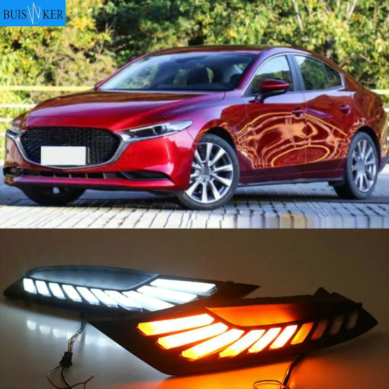 2 шт. LED DRL для Mazda 3 axela 2019 2020 12V светодиодный DRL вождения автомобиля противотуманные фары светильник противотуманных фар с затемнением сигнал поворота стиль реле
2 шт. LED DRL для Mazda 3 axela 2019 2020 12V светодиодный DRL вождения автомобиля противотуманные фары светильник противотуманных фар с затемнением сигнал поворота стиль реле