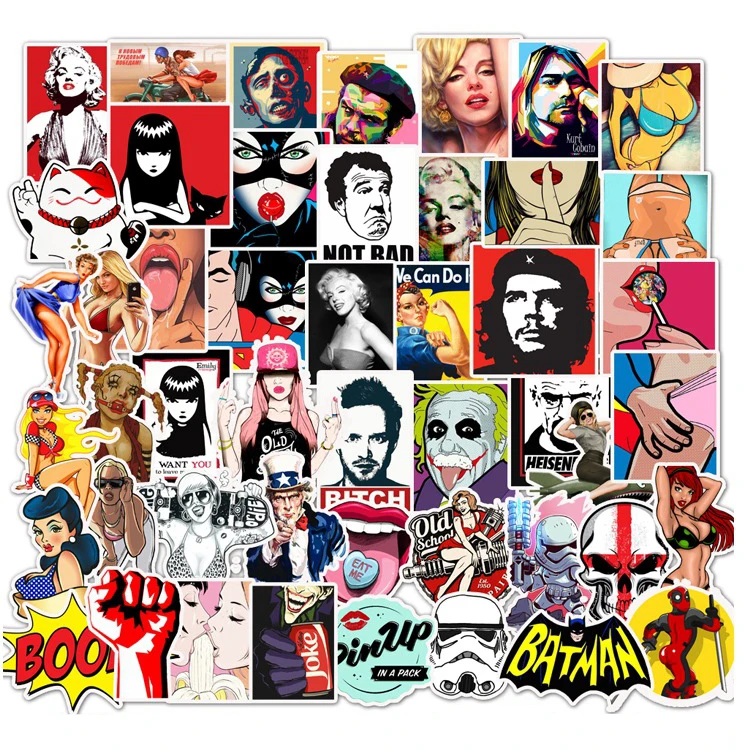 50pcs no repeat Waterproof PVC Amazon eBay pop-up cartoon personalized graffiti Trolley Case sticker customization
50pcs no repeat Waterproof PVC Amazon eBay pop-up cartoon personalized graffiti Trolley Case sticker customization