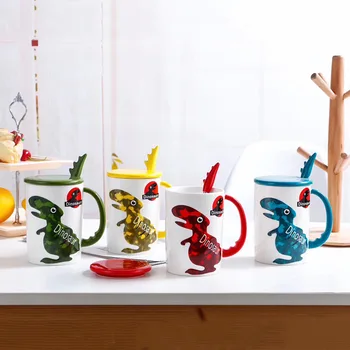 Ceramic Mug 3D Dinosaur Shape Hand Painted Animals Mug with lid Ceramic Coffee Cup Milk Tea Mug with spoon ,Birthday Gifts
Ceramic Mug 3D Dinosaur Shape Hand Painted Animals Mug with lid Ceramic Coffee Cup Milk Tea Mug with spoon ,Birthday Gifts