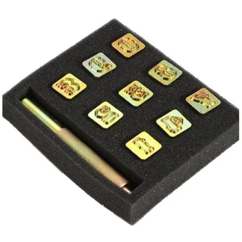 9Pcs Digital Leather Stamping Printing Punching Tool Metal Stamp Set Leather Tool
9Pcs Digital Leather Stamping Printing Punching Tool Metal Stamp Set Leather Tool