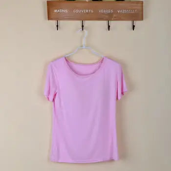 Spring and summer casual round neck solid color short-sleeved T-shirt women 
Spring and summer casual round neck solid color short-sleeved T-shirt women