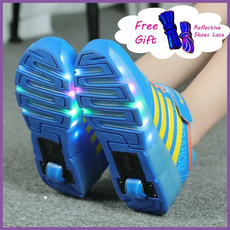2020 New Kids Knitting LED Shoe Single Removable Wheels USB Charging Boys Girls Glowing Roller Adjustable Lighting Skate Sneaker
2020 New Kids Knitting LED Shoe Single Removable Wheels USB Charging Boys Girls Glowing Roller Adjustable Lighting Skate Sneaker