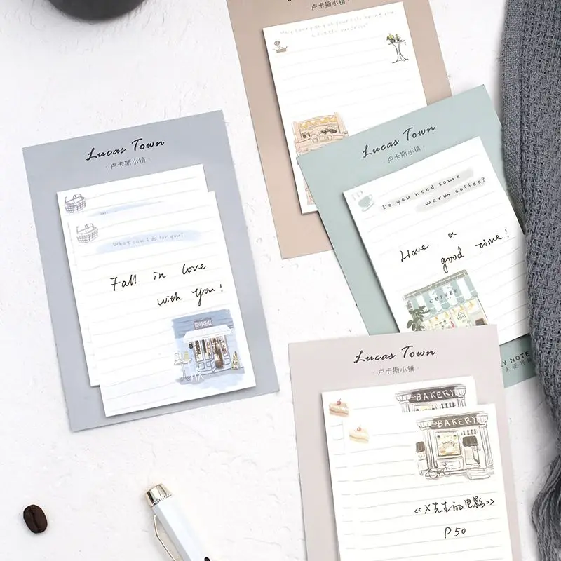30 Sheets/Pack Warm Town Theme Sticky Notes Note Pads Self Adhesive Memo pad School Office Supply
30 Sheets/Pack Warm Town Theme Sticky Notes Note Pads Self Adhesive Memo pad School Office Supply