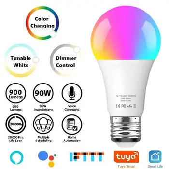 10W Home Smart Life A19 Home Wifi Smart LED Light Bulb WiFi Remote Control 900LM RGBW Dimmable Adjustable Color for Alexa/Google
10W Home Smart Life A19 Home Wifi Smart LED Light Bulb WiFi Remote Control 900LM RGBW Dimmable Adjustable Color for Alexa/Google