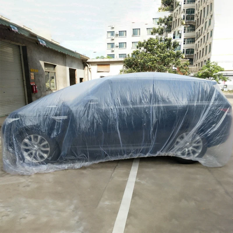 Disposable Car Cover Transparent Dustproof Waterproof Protection Rainproof Winter Snow Cover For Vehicle Truck SUV Protector
Disposable Car Cover Transparent Dustproof Waterproof Protection Rainproof Winter Snow Cover For Vehicle Truck SUV Protector