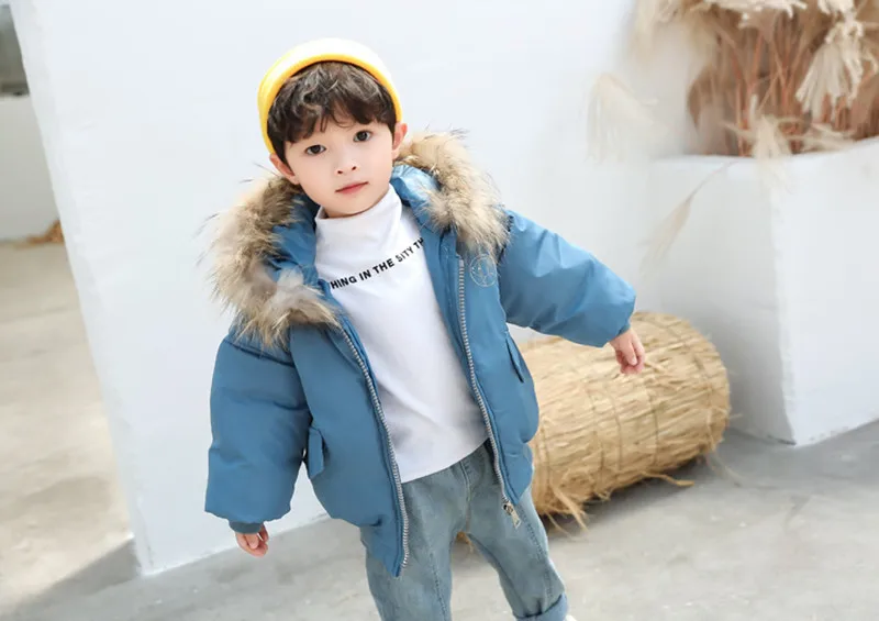 2019 Winter Boys Girls Down Jackets Hooded Outerwear Children Warm Thick Jacket Kids Clothes Outerwear Boy Girl Coats Ski Jacket (14)