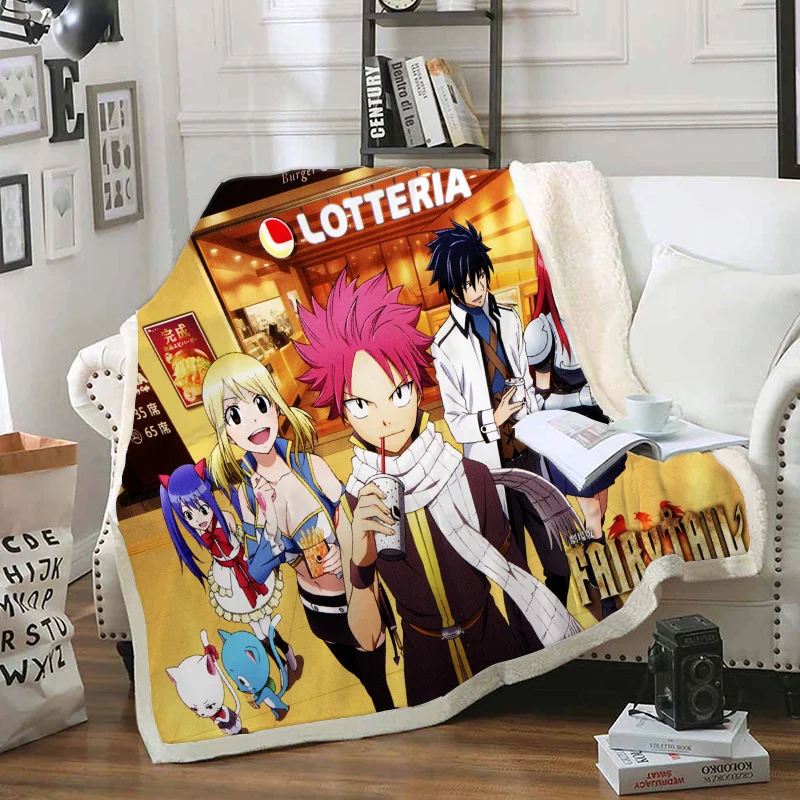 Fairy Tail Funny Aniem Character Blanket 3D Cartoon Sherpa Blanket Double Thick Sherpa Blanket on Bed Decor Home Textiles
Fairy Tail Funny Aniem Character Blanket 3D Cartoon Sherpa Blanket Double Thick Sherpa Blanket on Bed Decor Home Textiles