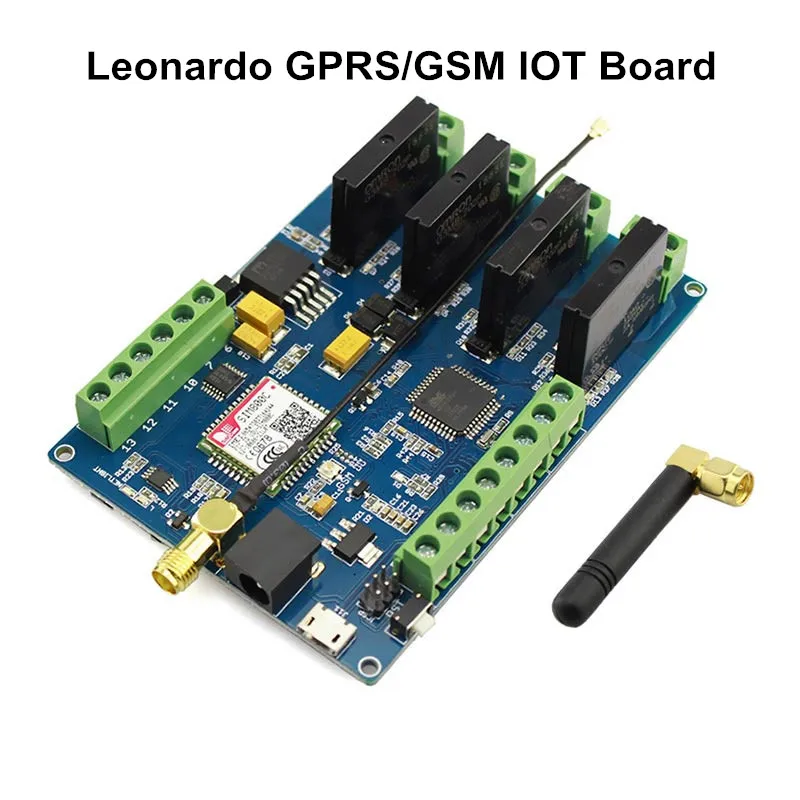 Elecrow Leonardo GPRS GSM IOT Board with SIM800C Relay Switches Wireless Projects DIY Kit Integrated Board with 8-bit AVR MCU
Elecrow Leonardo GPRS GSM IOT Board with SIM800C Relay Switches Wireless Projects DIY Kit Integrated Board with 8-bit AVR MCU