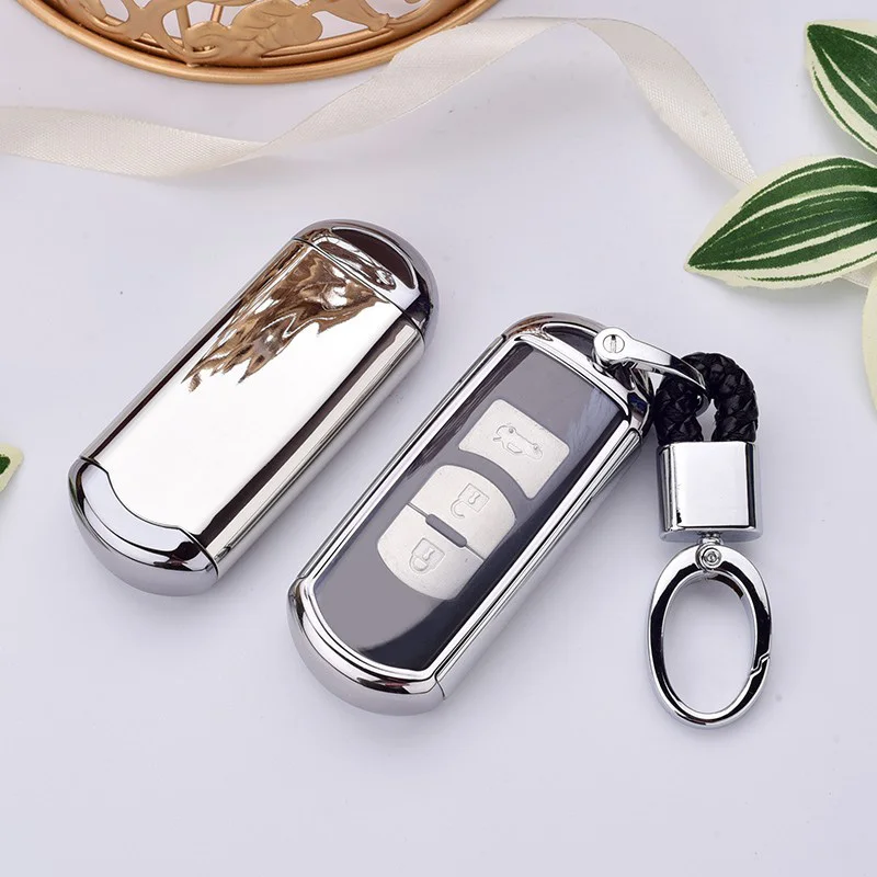car high quality Hand-stitched Key Case stylish 7.5cm * 5.2cm for Mazda 3 6 CX5 CX7 323 626 car styling
car high quality Hand-stitched Key Case stylish 7.5cm * 5.2cm for Mazda 3 6 CX5 CX7 323 626 car styling