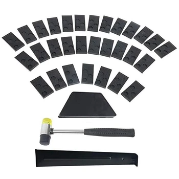 Laminate Wood Flooring Installation Kit Wood Flooring Installation Kit with 30 Spacers, Tapping Block, Pull Bar and Mallet
Laminate Wood Flooring Installation Kit Wood Flooring Installation Kit with 30 Spacers, Tapping Block, Pull Bar and Mallet