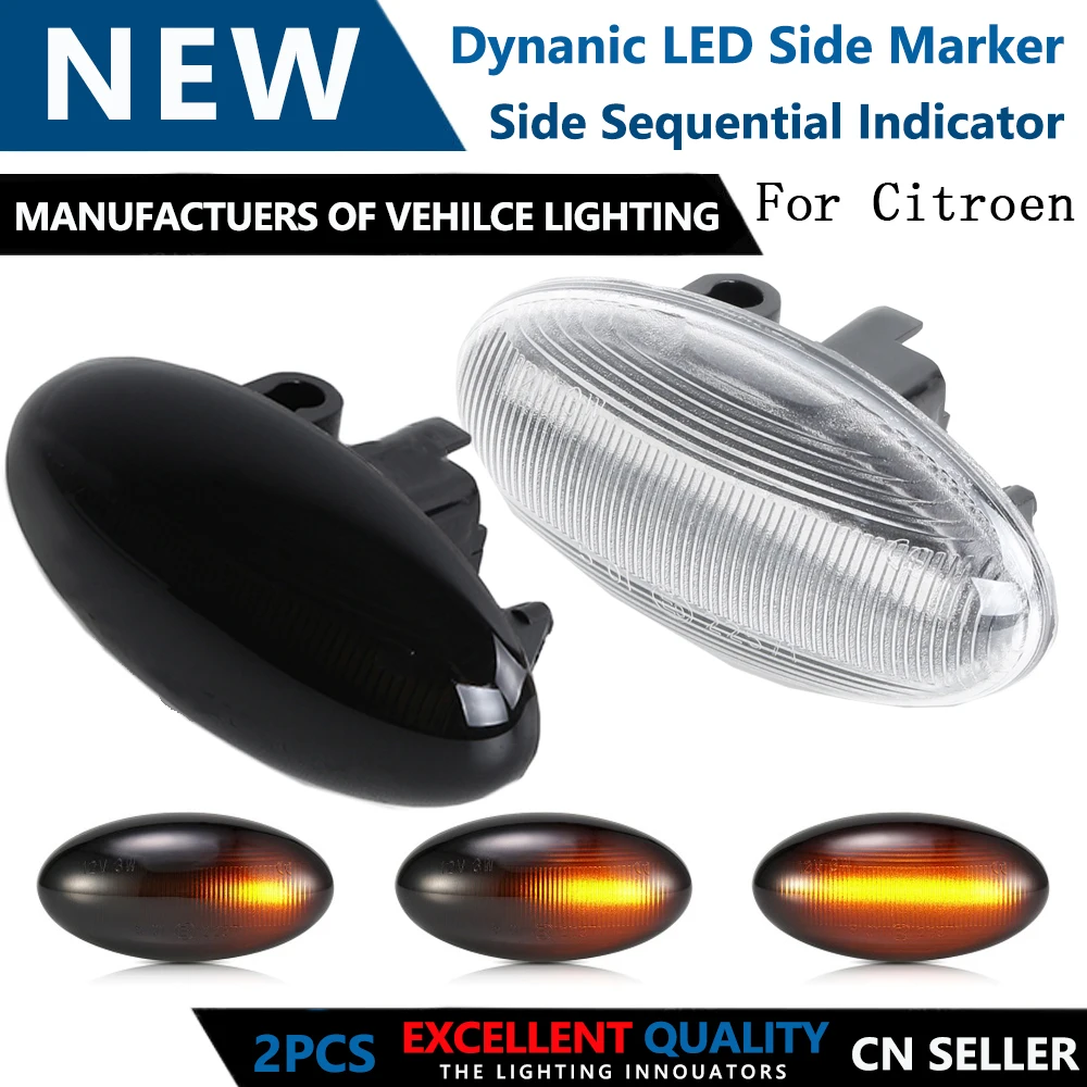 Dynamic Flashing Led Side Marker Sequential Blinker Turn Signal Light For Citroen Berlingo Jumpy Xsara Picasso C3 C5 C1 C2 C6
Dynamic Flashing Led Side Marker Sequential Blinker Turn Signal Light For Citroen Berlingo Jumpy Xsara Picasso C3 C5 C1 C2 C6
