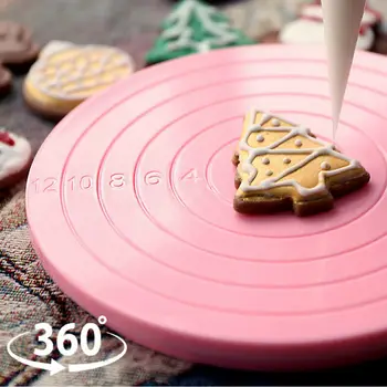 360 Degree 14cm Rotating Revolving Cake Turntable Mini Cake Cookies Decorating Elegnt Manually Table Cake Stand Non-Slip Base
360 Degree 14cm Rotating Revolving Cake Turntable Mini Cake Cookies Decorating Elegnt Manually Table Cake Stand Non-Slip Base