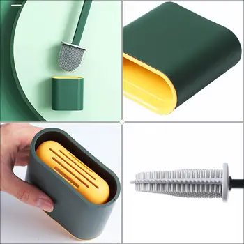 Silicone Toilet Brush Household Supplies Floor-Standing Wall-Mounted Base Cleaning Brush Toilet Bathroom Accessories Set 
Silicone Toilet Brush Household Supplies Floor-Standing Wall-Mounted Base Cleaning Brush Toilet Bathroom Accessories Set