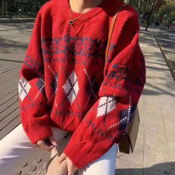 adohon 2020 woman winter 100% Cashmere sweaters and auntmun knitted Pullovers High Quality Warm Female O neck christmas sweater
adohon 2020 woman winter 100% Cashmere sweaters and auntmun knitted Pullovers High Quality Warm Female O neck christmas sweater