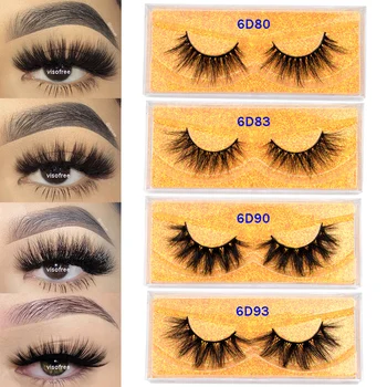 visofree 6D Mink Eyelashes Dramatic Long Eyelashes Makeup Full Strip Lashes False Eyelashes Reusable faux cils orange lash cases 
visofree 6D Mink Eyelashes Dramatic Long Eyelashes Makeup Full Strip Lashes False Eyelashes Reusable faux cils orange lash cases